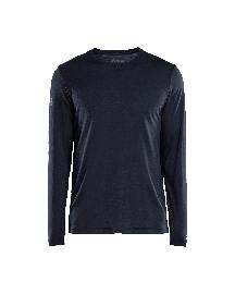Blåkläder Merino Langarmshirt Dunkel Marineblau Produktbild
