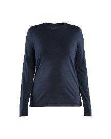 Blåkläder LANGARM-T-SHIRT AUS MERINOWOLLE FÜR DAMEN Dunkel Marineblau Produktbild