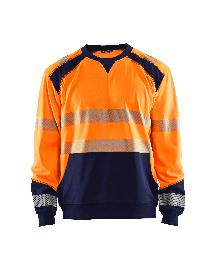 Blåkläder High Vis Sweatshirt High Vis Orange/Marineblau Produktbild