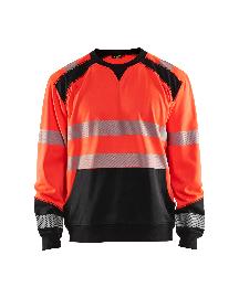 Blåkläder High Vis Sweatshirt High Vis Rot/Schwarz Produktbild