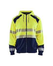 Blåkläder High Vis Kapuzensweater High Vis Gelb/Marineblau Produktbild