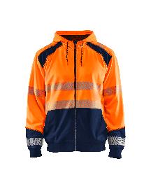 Blåkläder High Vis Kapuzensweater High Vis Orange/Marineblau Produktbild