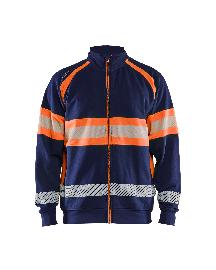 Blåkläder High Vis Sweatjacke Marineblau/Orange Produktbild