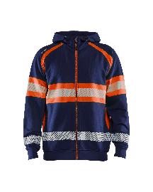 Blåkläder High Vis Kapuzenjacke Marineblau/Orange Produktbild