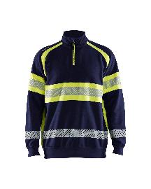 Blåkläder High Vis Sweater Marineblau/ High Vis Gelb Produktbild