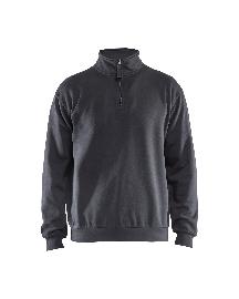 Blåkläder Sweatshirt mit Half-Zip Mittelgrau Produktbild