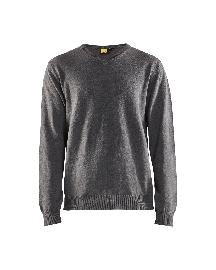 Blåkläder Pullover gestrickt Schwarz Melange Produktbild