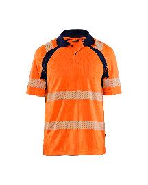 Blåkläder Polo High VisHigh Vis Orange/Marineblau Produktbild