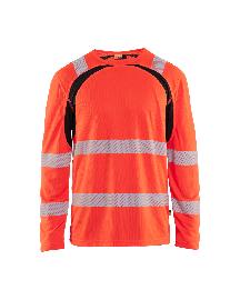 Blåkläder Langarm T-Shirt High VisHigh Vis Rot/Schwarz Produktbild