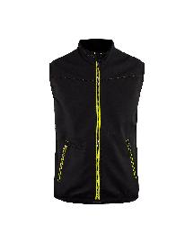 Blåkläder Softshell Weste Schwarz/Gelb Produktbild