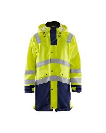 Blåkläder High Vis Regenmantel Level 2 High Vis Gelb/Marineblau Produktbild