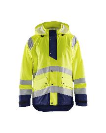 Blåkläder High Vis Regenjacke Level 1 High Vis Gelb/Marineblau Produktbild