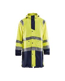 Blåkläder High Vis Regenjacke Level 1 High Vis Gelb/Marineblau Produktbild