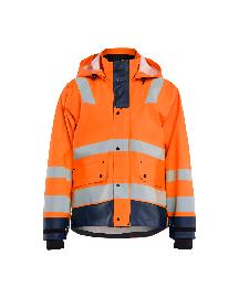 Blåkläder High Vis Regenjacke Level 3 High Vis Orange/Marineblau Produktbild