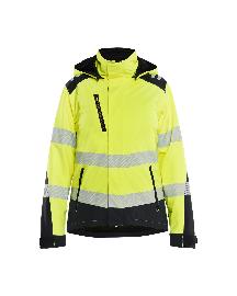 Blåkläder 440102513 Leichte gefütterte Damen Softshell Winterjacke High Vis High Vis Gelb/Schwarz Produktbild