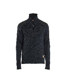 Blåkläder Wollsweater Dunkelgrau/Schwarz Produktbild