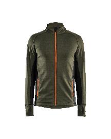 Blåkläder STRIKER Fleecejacke Waldgrün/Rost Produktbild