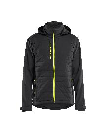 Blåkläder Hybrid Jacke Schwarz/Gelb Produktbild