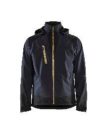 Blåkläder Softshell Jacke Dunkelblau/Gelb Produktbild