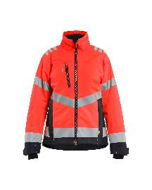 Blåkläder Leichte gefütterte Damen Winterjacke High Vis High Vis Rot/Schwarz Produktbild