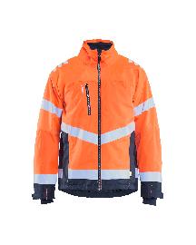 Blåkläder High Vis Winterjacke High Vis Orange/Marineblau Produktbild