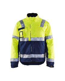 Blåkläder Winterjacke High Vis Gelb/Marineblau Produktbild