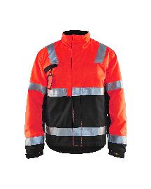 Blåkläder Winterjacke High Vis Rot/Schwarz Produktbild