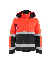Blåkläder High Vis Winterjacke High Vis Rot/Schwarz Produktbild