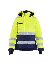 Blåkläder Damen High Vis Winterjacke High Vis Gelb/Marineblau Produktbild