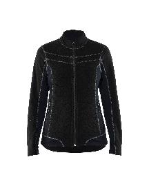 Blåkläder Damen Microfleece Jacke Schwarz Produktbild