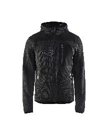 Blåkläder Strickjacke mit Softshell Dunkelgrau/Schwarz Produktbild