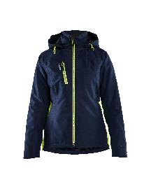 Blåkläder Damen Funktionsjacke leicht gefüttertDunkel Marineblau/High Vis Gelb Produktbild