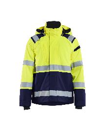 Blåkläder High Vis Shell Jacke High Vis Gelb/Marineblau Produktbild
