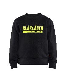 Blåkläder Kinder Sweatshirt Schwarz/High Vis Gelb Produktbild