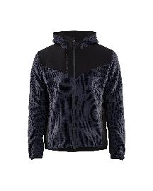 Blåkläder Strickjacke mit Softshell Dunkel Marineblau/Schwarz Produktbild