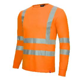 NITRAS MOTION TEX VIZ, Warn-Langarmshirt, neonorange, EN ISO 13688, EN ISO 20471, EN 13758-2 Produktbild