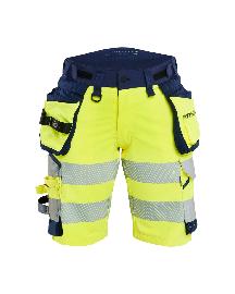 Blåkläder Damen Shorts High Vis 4-Wege-StretchHigh Vis Gelb/Marineblau Produktbild