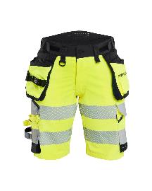 Blåkläder Damen Shorts High Vis 4-Wege-StretchHigh Vis Gelb/Schwarz Produktbild