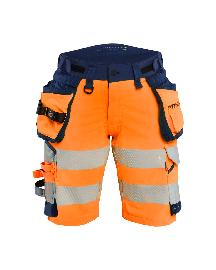 Blåkläder Damen Shorts High Vis 4-Wege-StretchHigh Vis Orange/Marineblau Produktbild