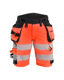 Blåkläder Damen Shorts High Vis 4-Wege-StretchHigh Vis Rot/Schwarz Produktbild