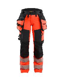 Blåkläder Damenhose High Vis 4-Wege-StretchHigh Vis Rot/Schwarz Produktbild