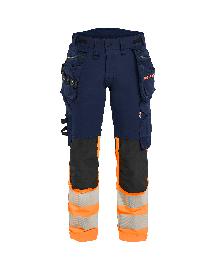 Blåkläder Damenhose High Vis 4-Wege-StretchMarineblau/Orange Produktbild