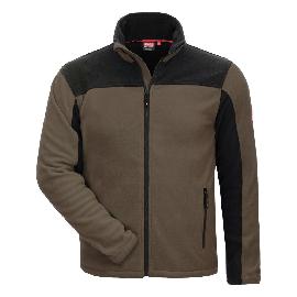 NITRAS MOTION TEX PLUS, Fleece-Jacke, braun / schwarz, OEKO-TEX Produktbild