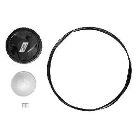 NITRAS FIT SYSTEM, Ersatzteile für Drehverschluss, schwarz / transparent / silber Produktbild