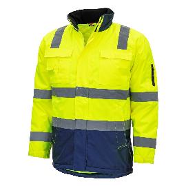NITRAS MOTION TEX VIZ, Warnparka, neongelb / marineblau, EN ISO 13688, EN ISO 20471, EN 343 Produktbild