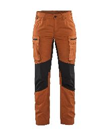 Blåkläder Damen Service Arbeitshose Stretch4099 Rostbraun/Schwarz Produktbild