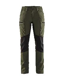 Blåkläder Damen Service Arbeitshose Stretch4298 Waldgrün/Schwarz Produktbild