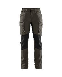 Blåkläder Damen Service Arbeitshose Stretch Dunkel Olivgrün/Schwarz Produktbild