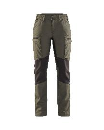 Blåkläder Damen Service Arbeitshose Stretch Armygrün/Schwarz Produktbild