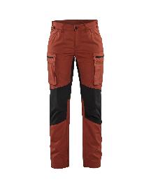 Blåkläder Damen Service Arbeitshose Stretch Rostrot/Schwarz Produktbild